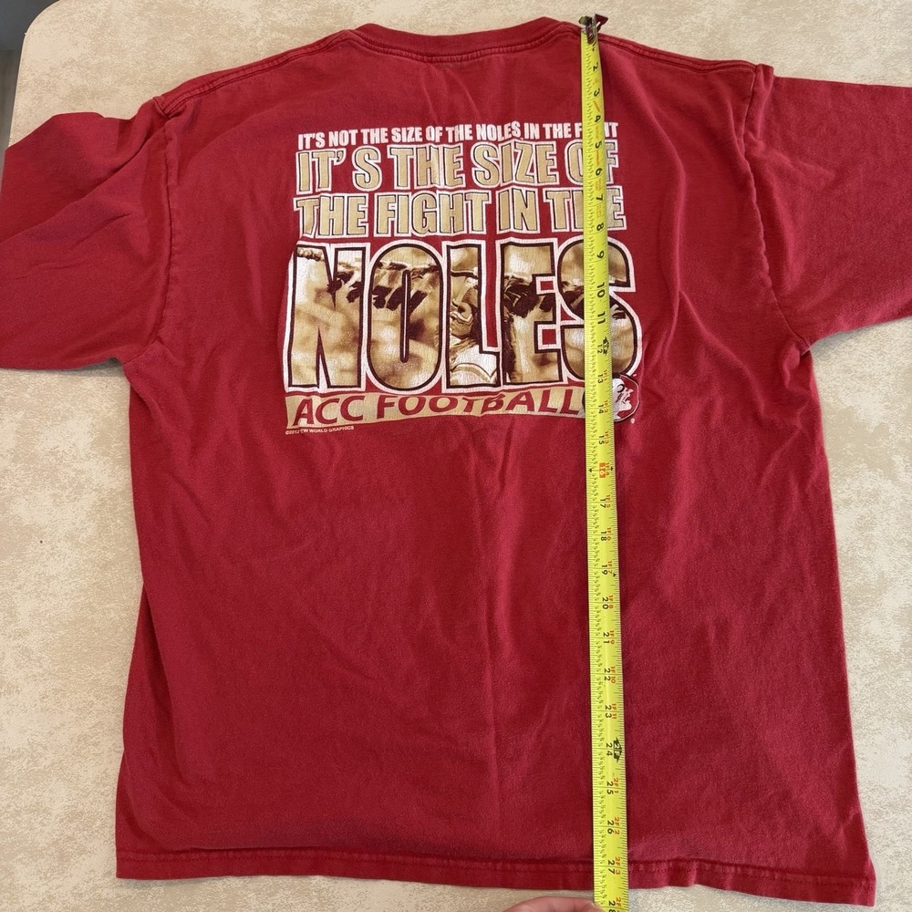 Vintage FSU Seminoles ACC Football Long Sleeve Shirt Beware of ACC XL - Picture 6 of 7